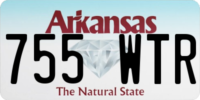 AR license plate 755WTR