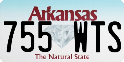 AR license plate 755WTS