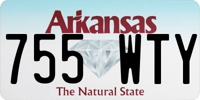 AR license plate 755WTY