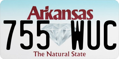 AR license plate 755WUC
