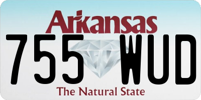 AR license plate 755WUD