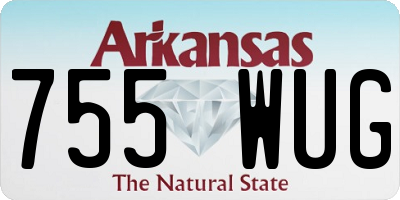 AR license plate 755WUG