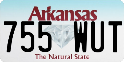 AR license plate 755WUT