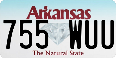 AR license plate 755WUU