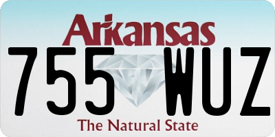AR license plate 755WUZ