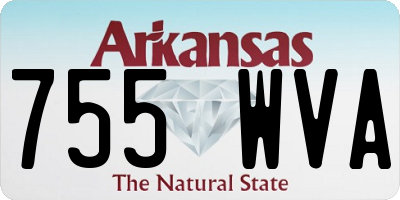 AR license plate 755WVA