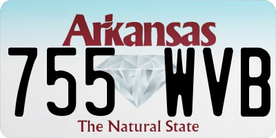 AR license plate 755WVB
