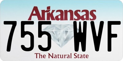 AR license plate 755WVF