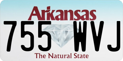 AR license plate 755WVJ