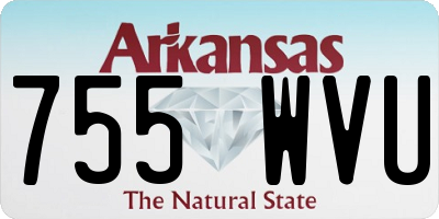 AR license plate 755WVU