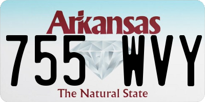 AR license plate 755WVY