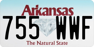 AR license plate 755WWF