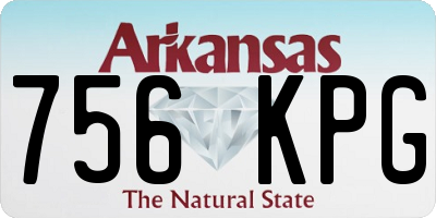 AR license plate 756KPG