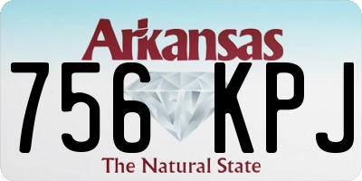 AR license plate 756KPJ