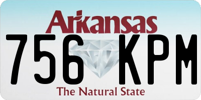 AR license plate 756KPM