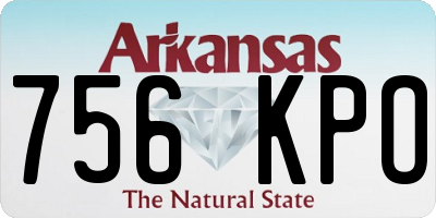 AR license plate 756KPO