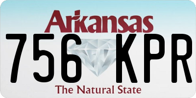 AR license plate 756KPR