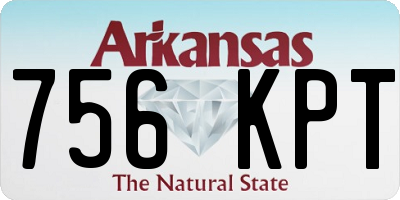 AR license plate 756KPT