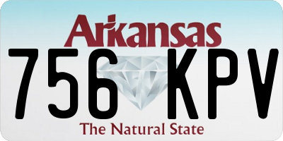 AR license plate 756KPV