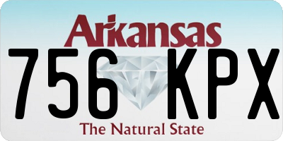 AR license plate 756KPX