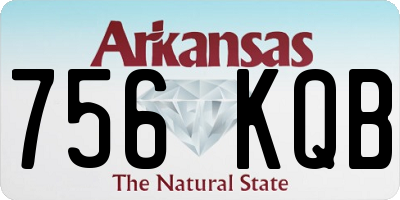 AR license plate 756KQB