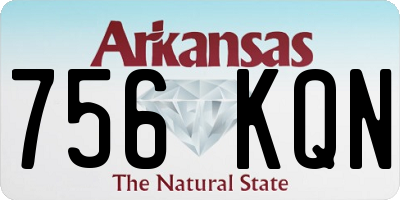AR license plate 756KQN