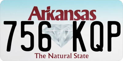 AR license plate 756KQP