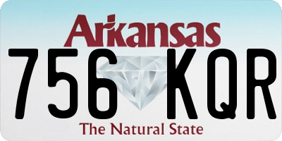 AR license plate 756KQR