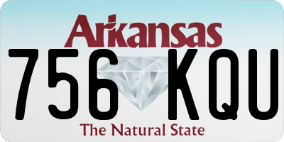 AR license plate 756KQU