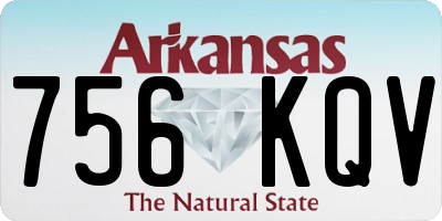 AR license plate 756KQV