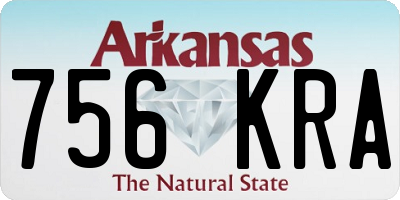 AR license plate 756KRA