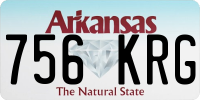 AR license plate 756KRG