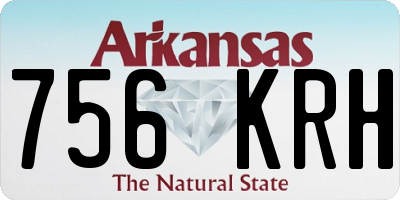 AR license plate 756KRH