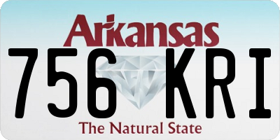 AR license plate 756KRI