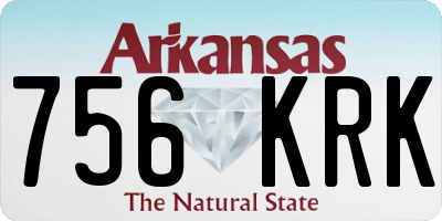 AR license plate 756KRK