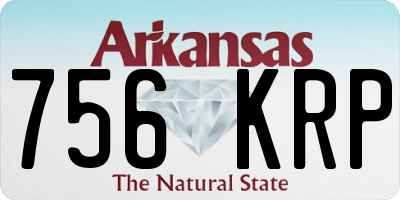 AR license plate 756KRP