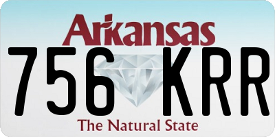 AR license plate 756KRR