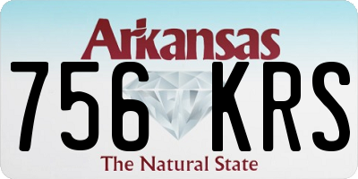 AR license plate 756KRS