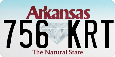 AR license plate 756KRT