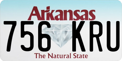 AR license plate 756KRU