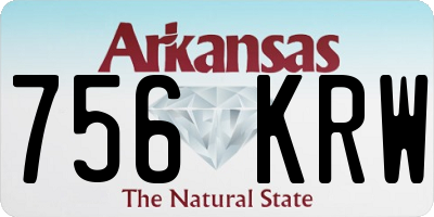 AR license plate 756KRW