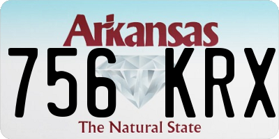 AR license plate 756KRX