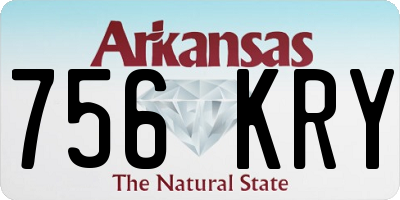 AR license plate 756KRY