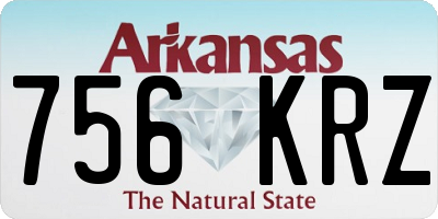 AR license plate 756KRZ