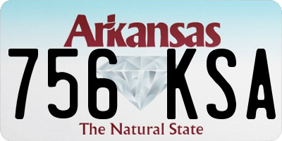 AR license plate 756KSA