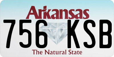 AR license plate 756KSB