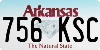 AR license plate 756KSC