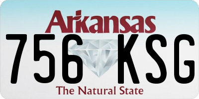 AR license plate 756KSG