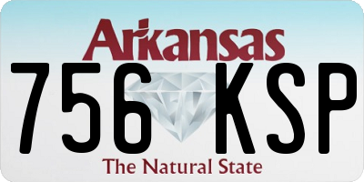 AR license plate 756KSP