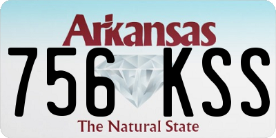 AR license plate 756KSS